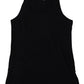 Sleek Black Cotton Blend Tank Top