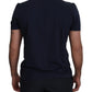 Elegant Silk-Blend Crewneck Tee in Blue