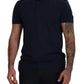 Elegant Silk-Blend Crewneck Tee in Blue