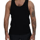 Elegant Black Tank Top T-Shirt