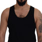 Elegant Black Tank Top T-Shirt