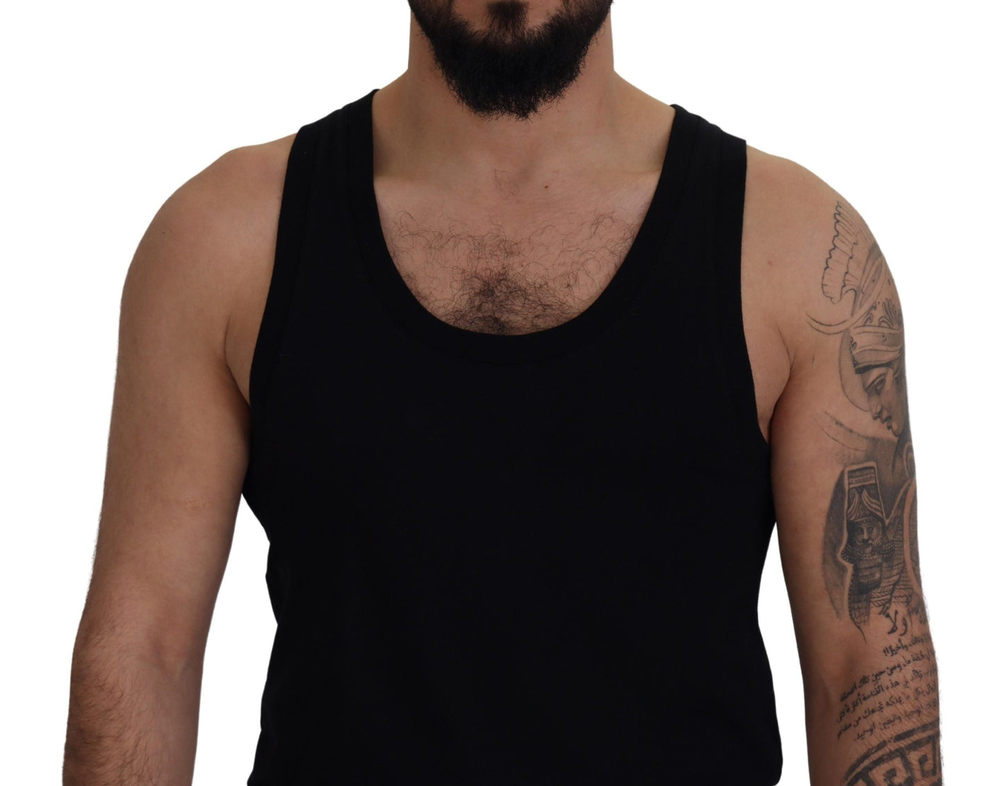 Elegant Black Tank Top T-Shirt