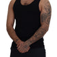 Elegant Black Tank Top T-Shirt