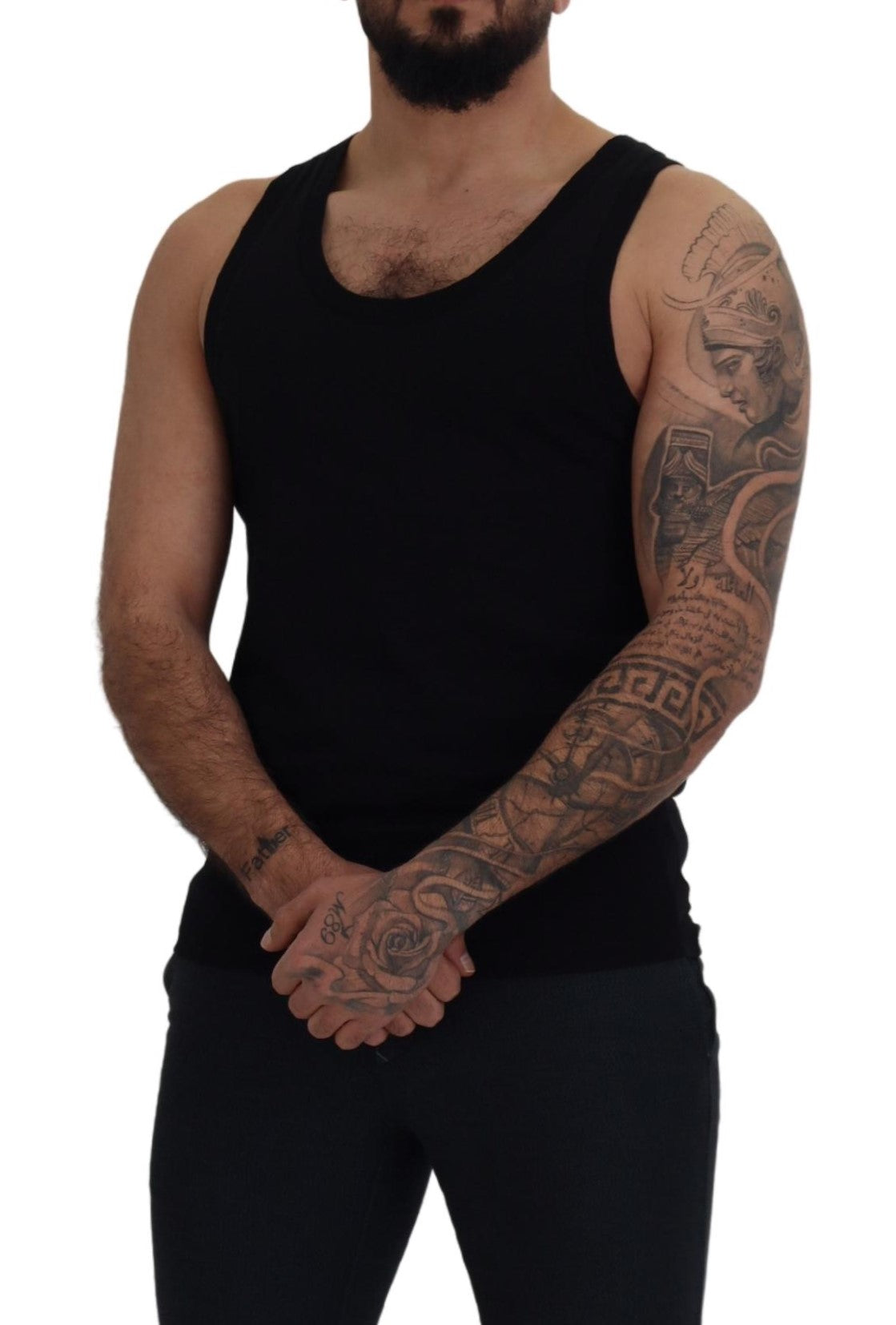 Elegant Black Tank Top T-Shirt