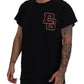 Elegant Black Crewneck T-Shirt for Men