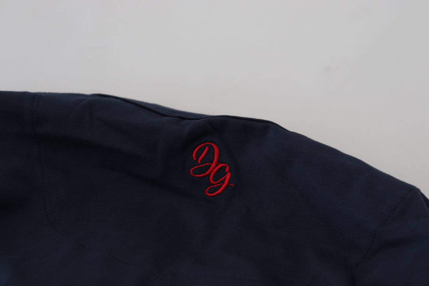 Elegant Crewneck Cotton Tee in Blue
