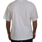 Elegant White Cotton Crewneck T-Shirt