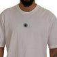 Elegant White Cotton Crewneck T-Shirt