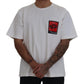 Elegant White Crewneck Cotton Tee