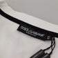 Elegant White Crewneck Cotton Tee