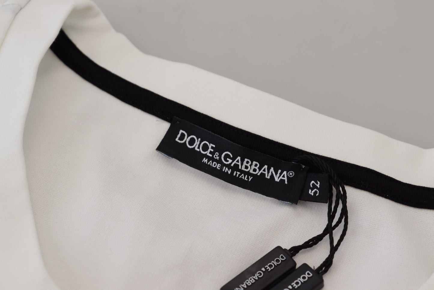 Elegant White Crewneck Cotton Tee