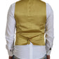 Elegant Black Gold Formal Dress Vest