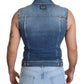 Elegant Single Breasted Denim Vest