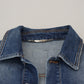 Elegant Single Breasted Denim Vest