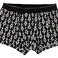Elegant Black Cotton Blend Boxer Shorts