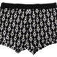 Elegant Black Cotton Blend Boxer Shorts