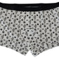 Elegant White Cotton Boxer Shorts