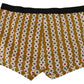 Elegant Yellow Cotton Boxer Shorts