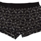 Elegant Black Cotton Boxer Shorts