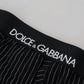 Chic Striped Cotton Briefs - Black & White Comfort