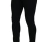 Chic Black Denim Pants - Form-Fitting Luxury