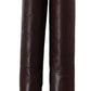 Elegant Reptile Embossed High Boots