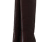 Elegant Reptile Embossed High Boots