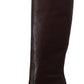 Elegant Reptile Embossed High Boots