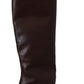 Elegant Reptile Embossed High Boots