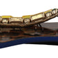Blue Leopard Crystal Embellished Sandals