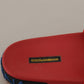 Chic Red Slide Sandals