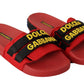 Chic Red Slide Sandals