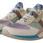 Elegant Multicolor Patchwork Sneakers