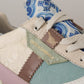 Elegant Multicolor Patchwork Sneakers