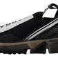 Elegant Sorrento Sock Sneakers in Monochrome