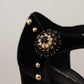 Elegant Embellished T-Strap Heels Sandals