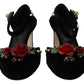 Elegant Floral Embellished Heels Sandals