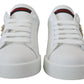 Chic White Portofino Leather Sneakers