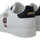 Chic White Portofino Leather Sneakers