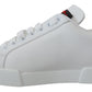 Chic White Portofino Leather Sneakers
