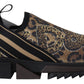 Chic Leopard Print Cotton Sneakers
