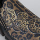 Chic Leopard Print Cotton Sneakers