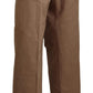 Elegant Brown Straight Fit Chinos