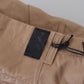 Elegant Brown Straight Fit Chinos