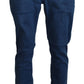 Chic Skinny Blue Pants for a Sharp Look