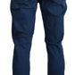 Chic Skinny Blue Pants for a Sharp Look