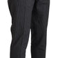 Elegant Checkered Straight Fit Trousers