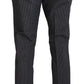 Elegant Checkered Straight Fit Trousers