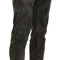 Elegant Grey Washed Corduroy Pants