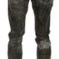 Elegant Grey Washed Corduroy Pants